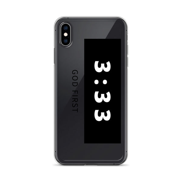3:33 Black - Phone Case for iPhone