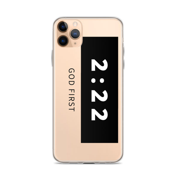 2:22 Black - Phone Case for iPhone